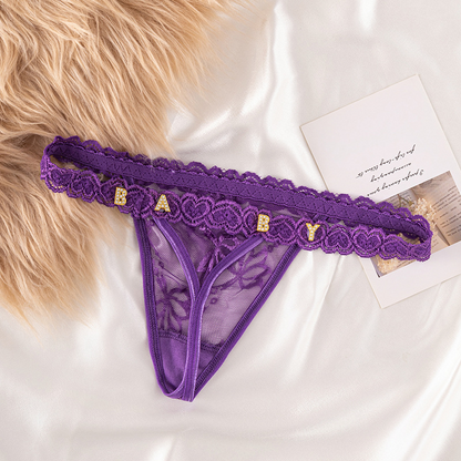 Seductive Name Thong.